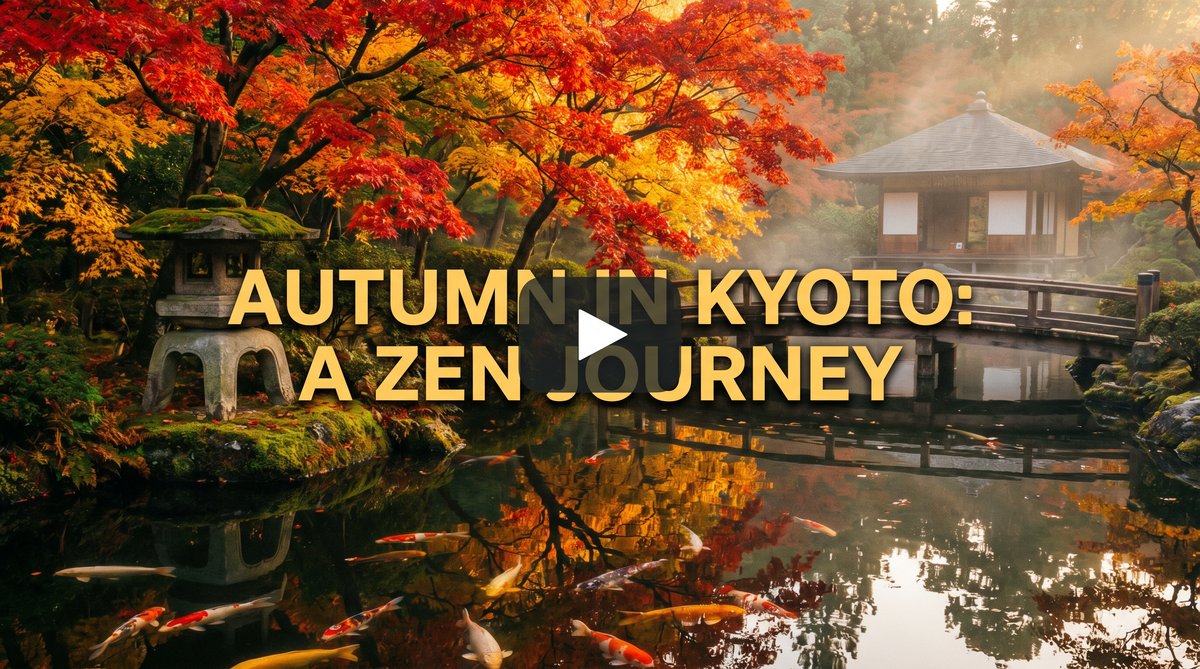 香蕉视频日式庭院秋景视频